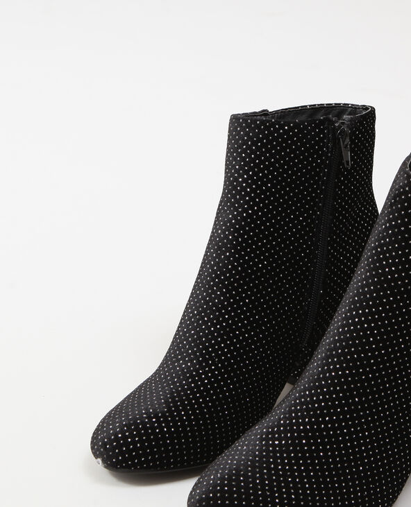 Bottines à strass noir - Pimkie