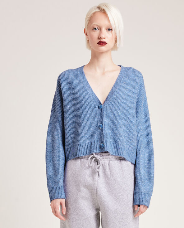 Gilet côtelé bleu - Pimkie