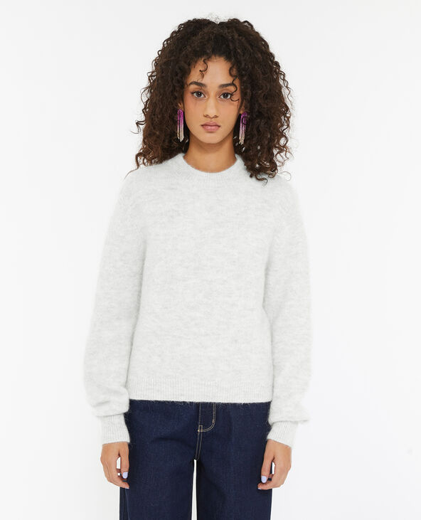 Pull en maille douce et chaude gris clair - Pimkie