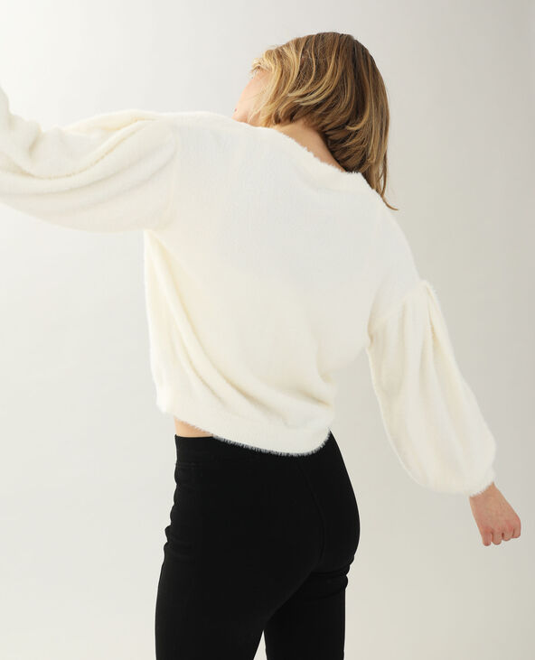 Gilet tout doux blanc - Pimkie