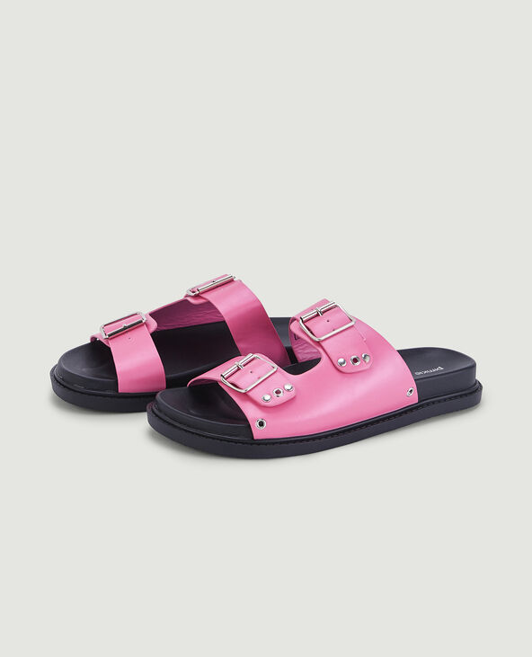 Mules à boucles rose - Pimkie