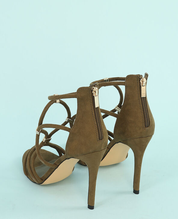 Sandales à talons taupe - Pimkie