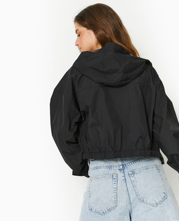 Blouson léger avec capuche noir - Pimkie
