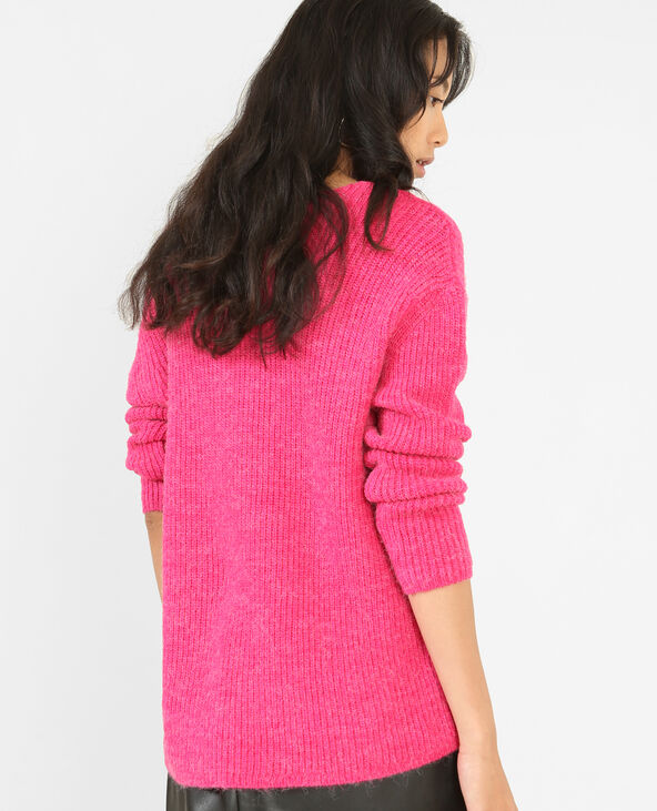 Pull en maille chaude rose fuchsia - Pimkie