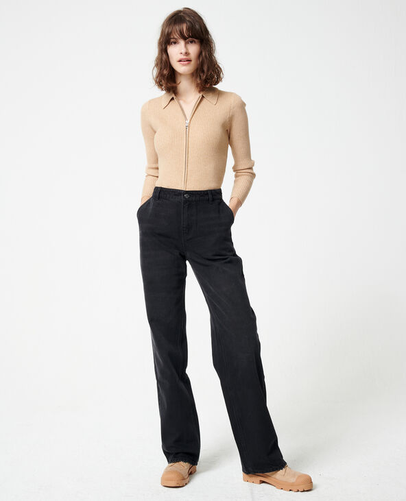 Jean baggy taille basse noir - Pimkie