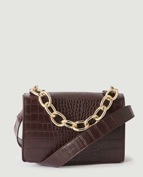 Sac bandouli re croco Pimkie