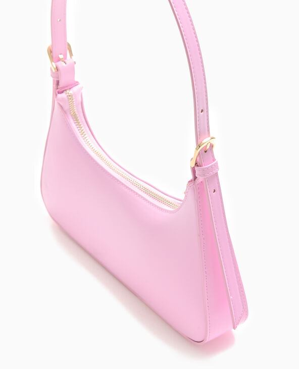 Sac baguette porté épaule Rose poudré - Pimkie