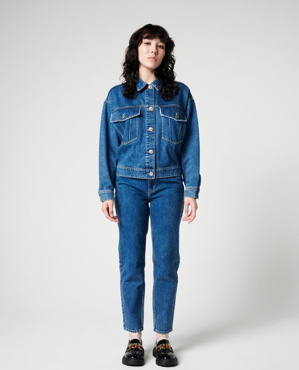 Veste en jean bleu foncé - Pimkie