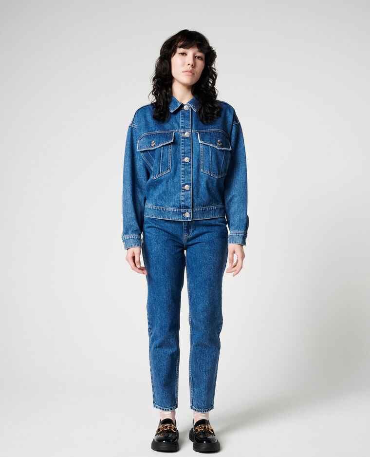 Veste en jean bleu foncé - Pimkie