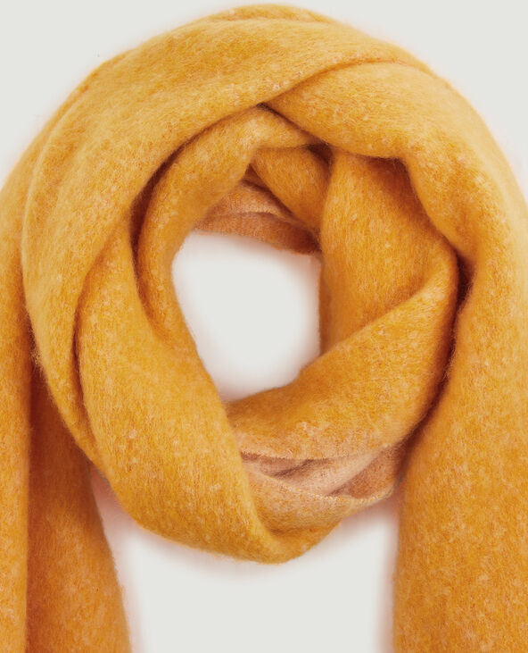Grande écharpe avec franges orange - Pimkie