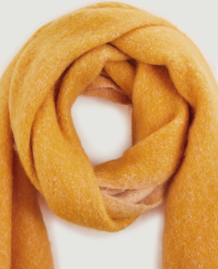Grande écharpe avec franges orange - Pimkie