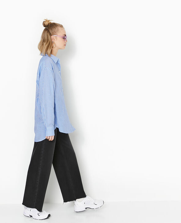 Chemise oversize rayée bleu - Pimkie