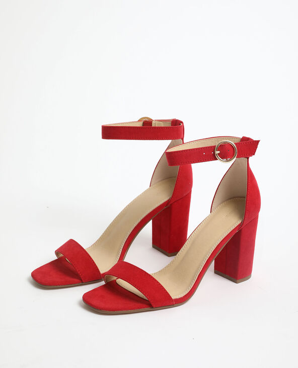 Sandales a talons microfibre Pimkie