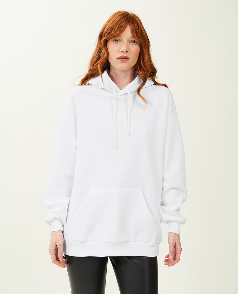 Sweat capuche oversize blanc - Pimkie