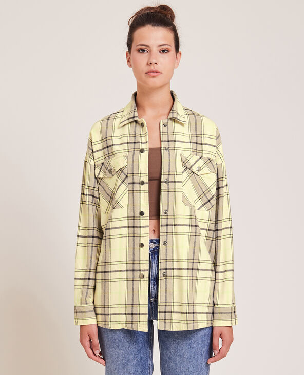 Surchemise en flanelle vert - Pimkie