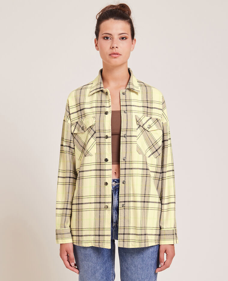 Surchemise en flanelle vert - Pimkie