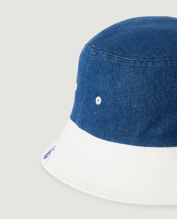 Bob bicolore en jean bleu - Pimkie