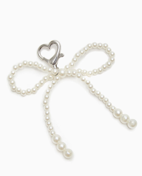 Bijou de sac avec nœud en perles blanc - Pimkie