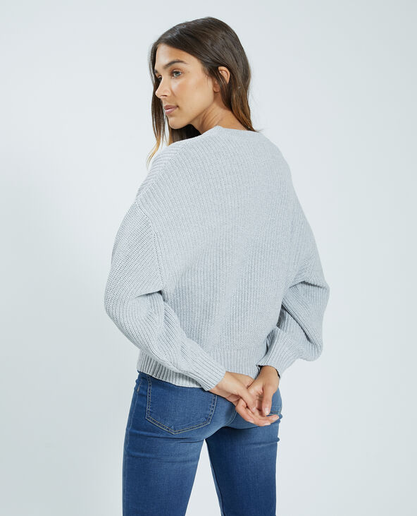 Pull maille gris clair - Pimkie