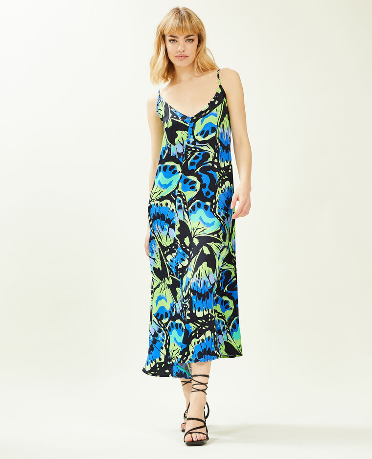 Robe dos-nu avec liens à nouer noir - Pimkie