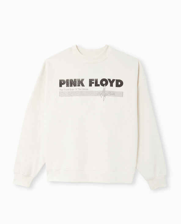 Sweat oversize PINK FLOYD écru - Pimkie