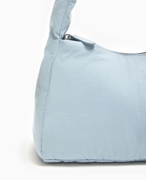 Sac porté épaule en nylon rembourré bleu - Pimkie