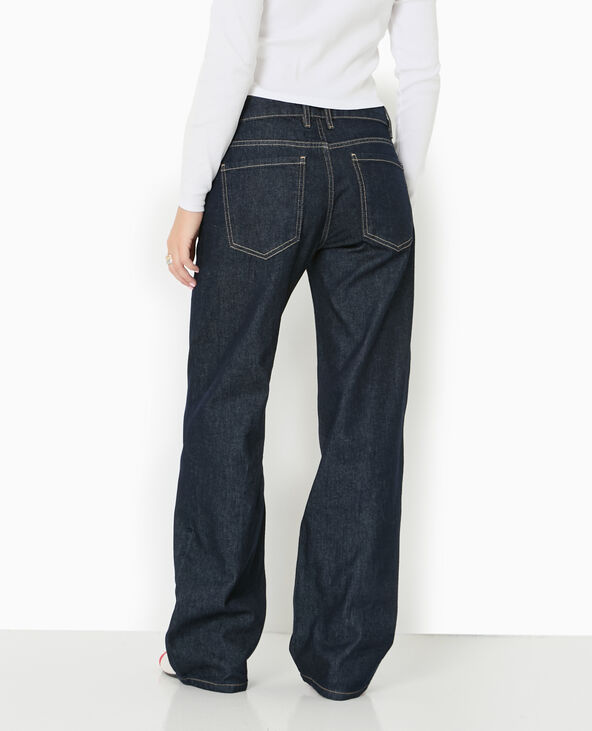 Jean wide taille basse bleu - Pimkie