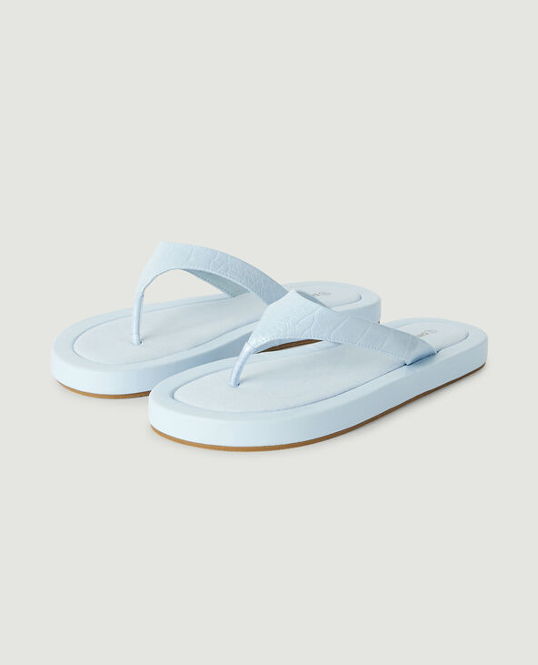 Tongs plates bleu - Pimkie