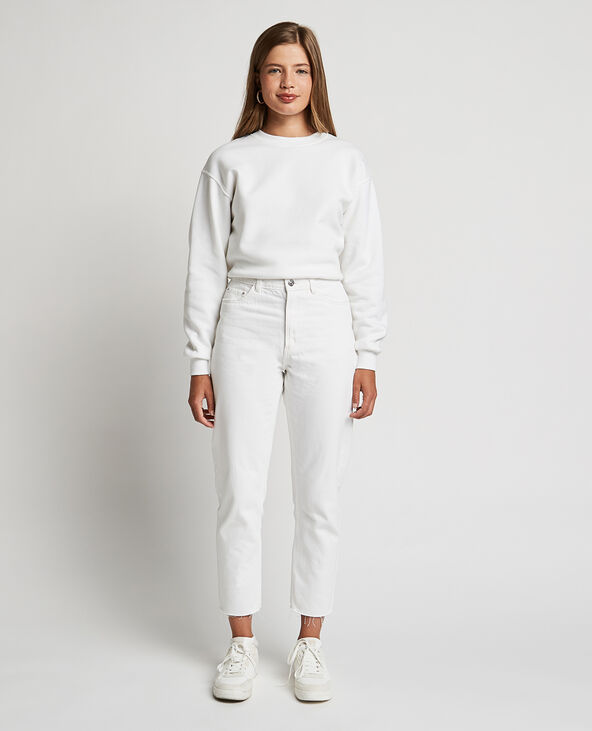Jean straight taille haute blanc - Pimkie