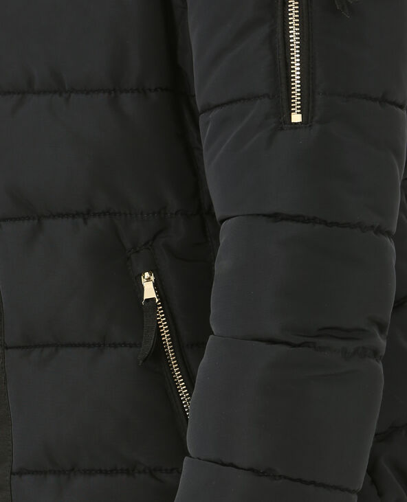 Doudoune à capuche noir - Pimkie