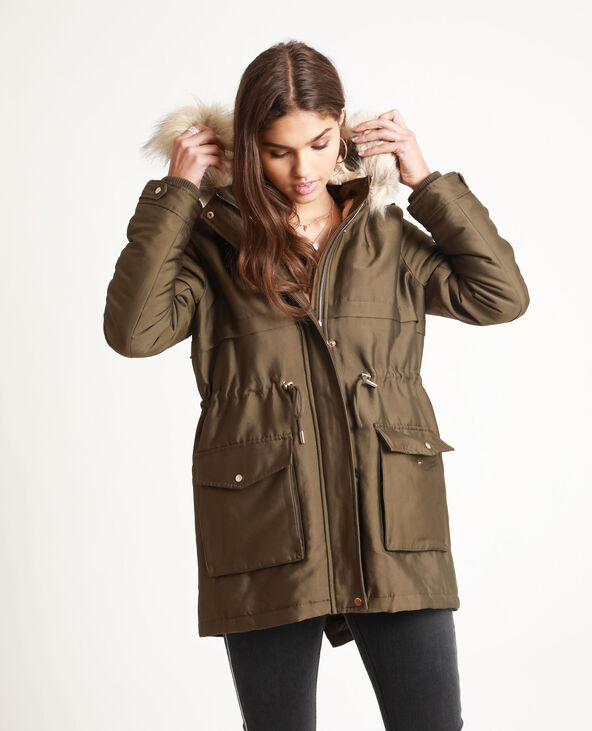 Parka chaude vert kaki - Pimkie
