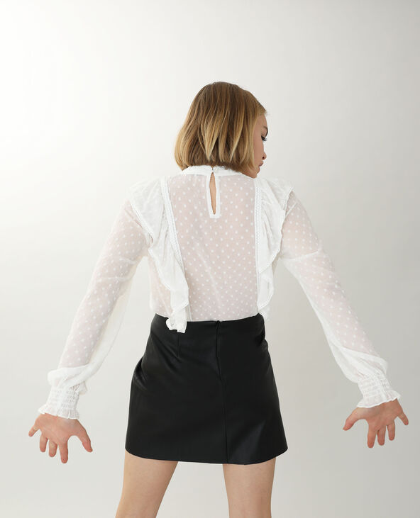 Blouse dentelle et volants Pimkie