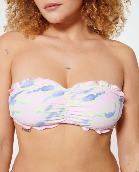 Haut de maillot de bain bandeau rouge - Pimkie