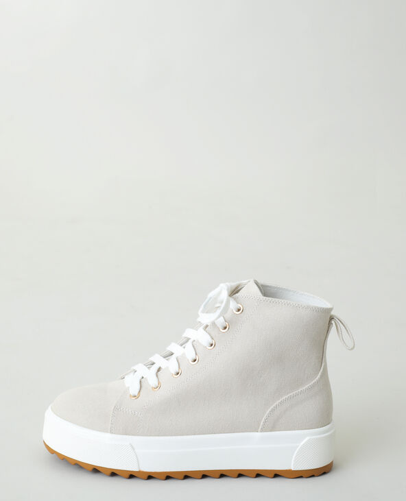 Baskets hautes plateformes rose clair - Pimkie