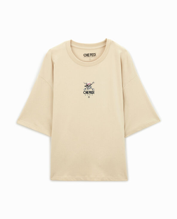 T-shirt oversize One Piece beige - Pimkie
