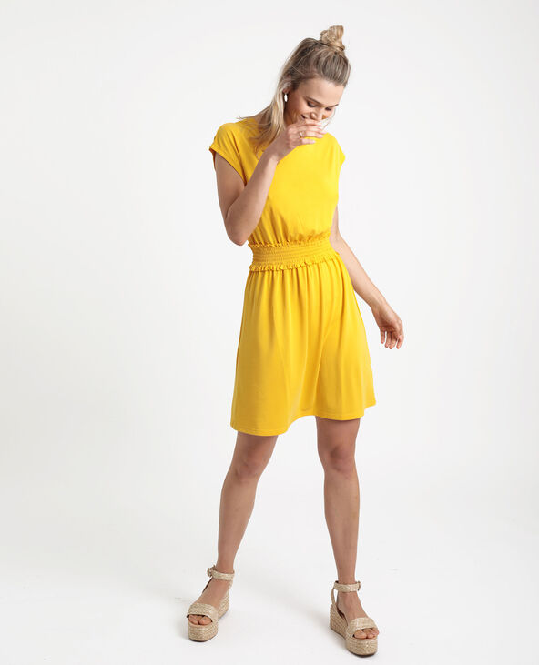 Robe midi smockee
