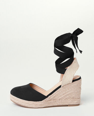 Espadrilles compensées noir - Pimkie