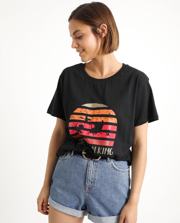 T-shirt Le Roi Lion noir - Pimkie
