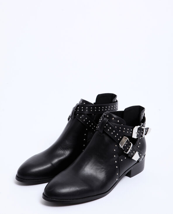 Bottines ajourées noir - Pimkie