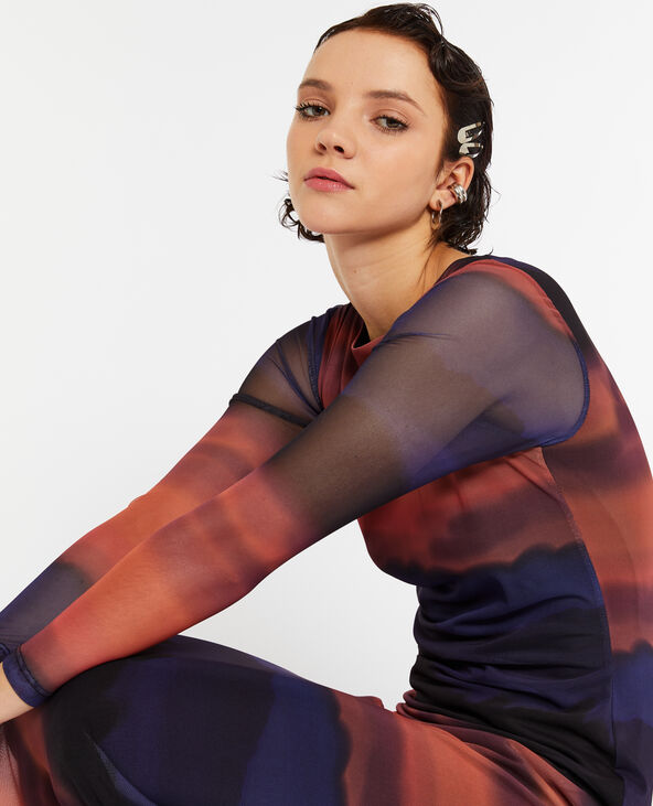 Robe longue en tulle rouge - Pimkie