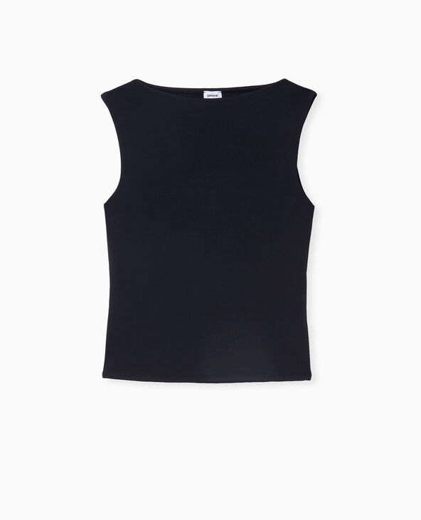 Top encolure bateau noir - Pimkie