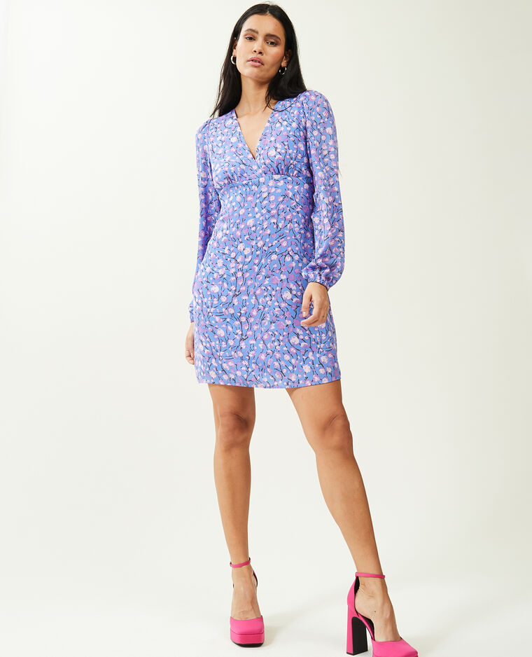 Robe courte et fluide bleu - Pimkie