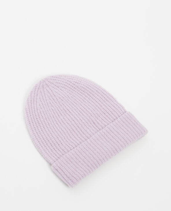 Bonnet à revers lilas - Pimkie