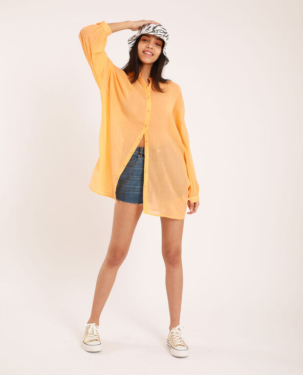 Chemise col mao orange - Pimkie