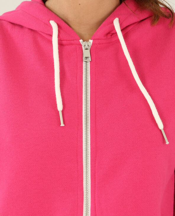 Sweat zippé rose fuchsia - Pimkie