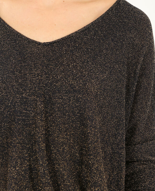 Pull en maille lurex bleu marine - Pimkie