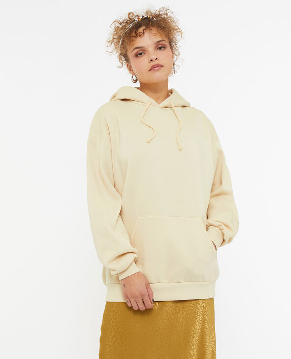 Sweat capuche oversize beige - Pimkie