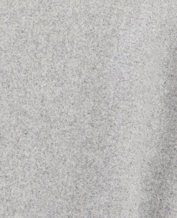 Manteau droit gris chiné - Pimkie