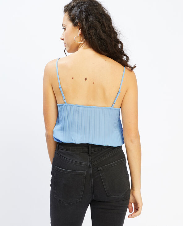 Top dentelle bleu - Pimkie