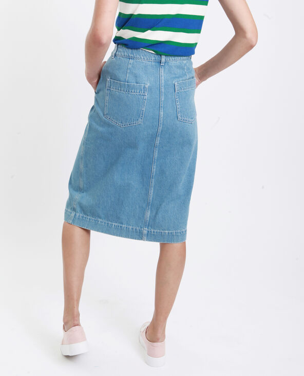 Jupe en jean midi Pimkie